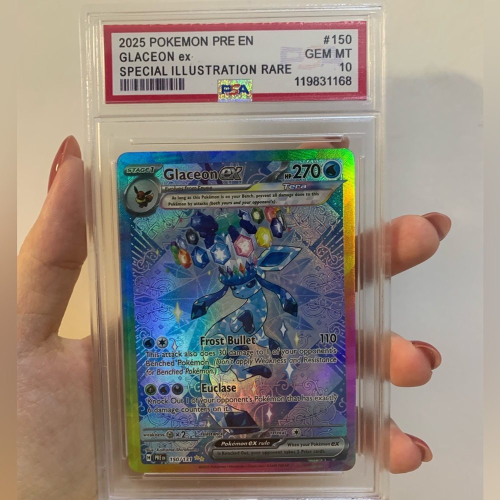 Pokemon Glaceon ex Special Illustration Rare – Blue Holo Trading Card (Pokémon)